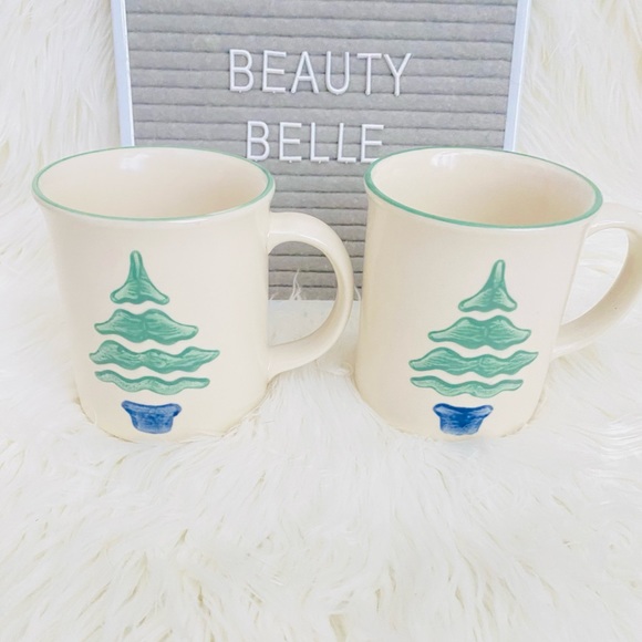 Vtg. Pfaltzgraff Nordic Christmas Tree Mugs - Made in USA - Lot of 2 - Retired - Picture 2 of 9